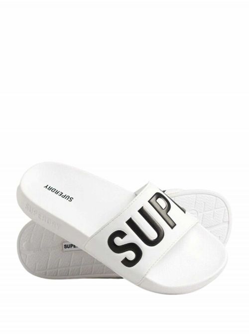 Superdry - Superdry - Bele ženske papuče - SDWF310170A-35C SDWF310170A-35C