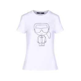 Karl Lagerfeld - Ikonik Karl Outline pamučna majica - 210W1703-100