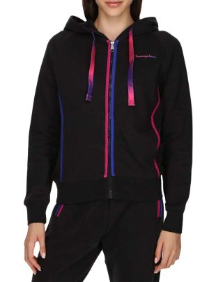 Hooded full zip sweatshirt