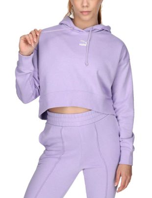 Puma classics cropped hoodie tr