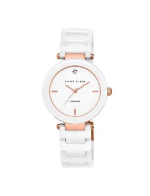 Anne klein ak/1018rgwt ceramic