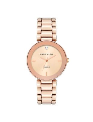 Anne klein ak/1362rgrg diamond dial