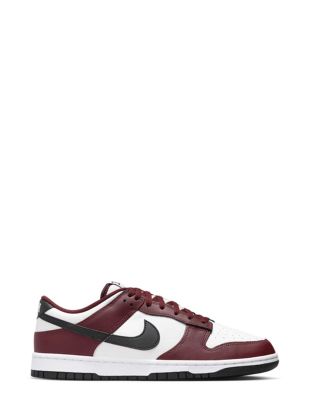 Muške patike dunk low - bordo-bele - nike