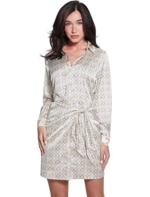 Guess - satenska logo haljina