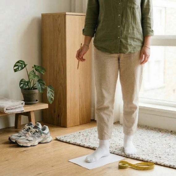 Kako izmeriti stopalo za izbor veličine New Balance patika